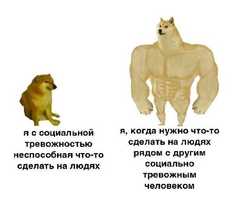 if я с социальной я, когда нужно что-то тревожностью сделать на людях неспособная что-то рядом с другим сделать на людях социально тревожным человеком