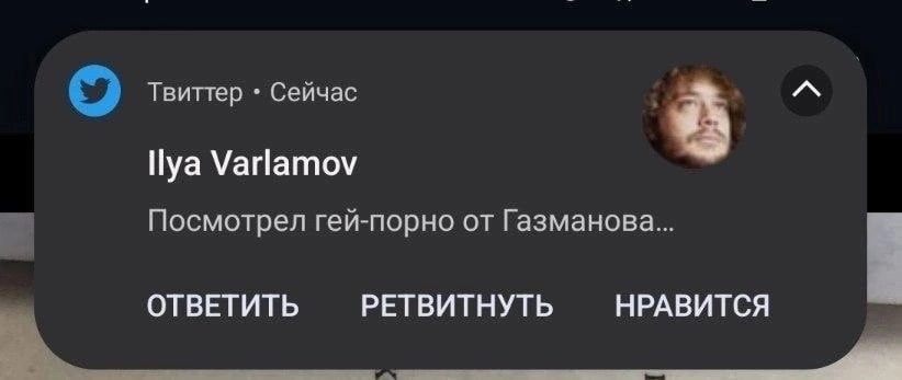 Твиттер Сейчас Пуа Varlamov Посмотрел гей-порно от Газманова... ОТВЕТИТЬ РЕТВИТНУТЬ НРАВИТСЯ