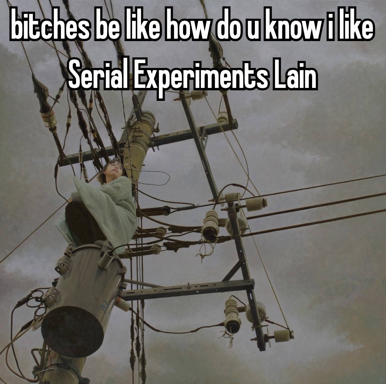 bitches be like how и know Serial Experiments Lain