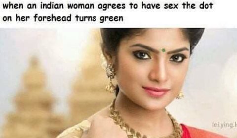 when indian woman agrees to have sex the dot on her forehead turns green