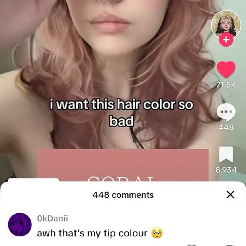 i want 30 bad 448 8,934 448 comments OkDanii awh that's my tip colour