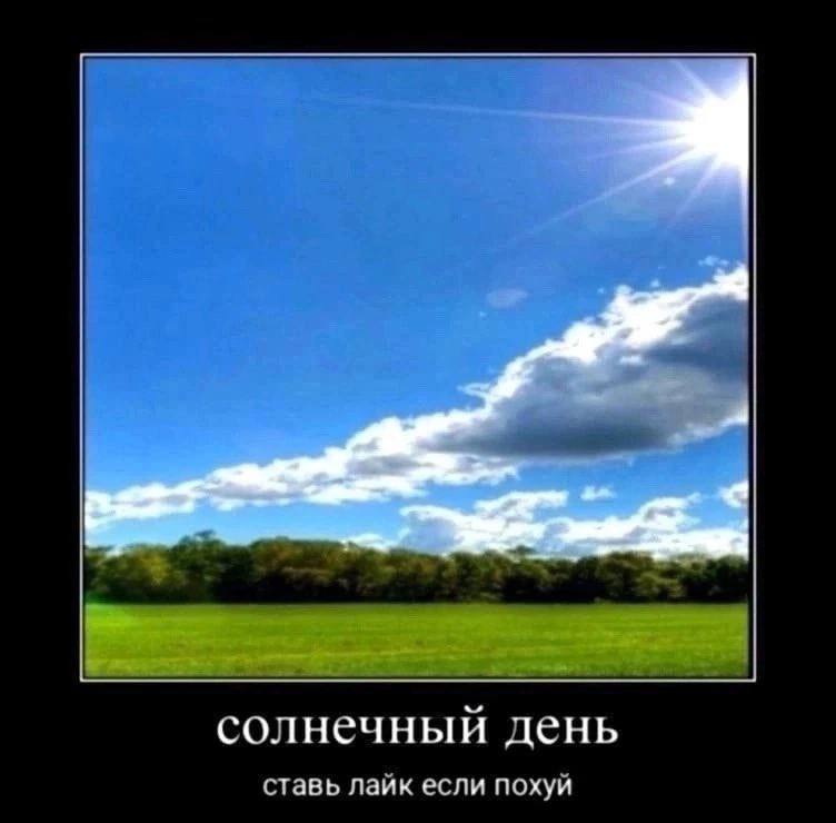 солнечный день ставь лайк если похуй