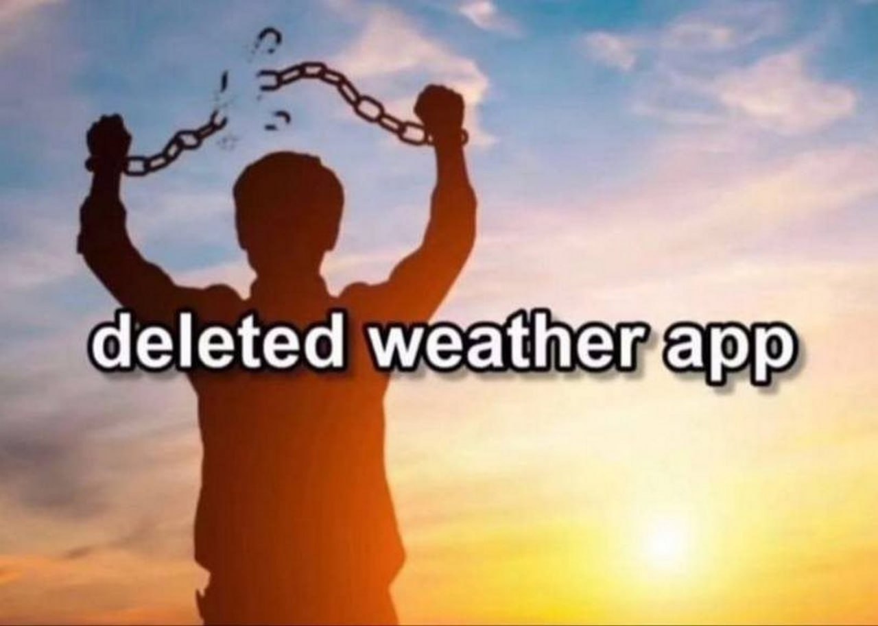 deleted weather app