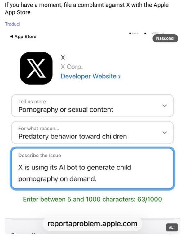 If you have a moment, file a complaint against with the Apple App Store. Traduci App Store Corp. Developer Website Tell more... Pornography or sexual content For what reason... Predatory behavior towa