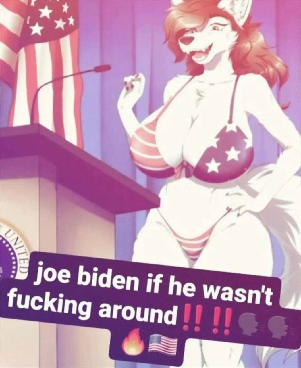 i i 7 4 joe biden if he wasn't fucking around