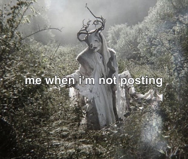 и me when not, posting