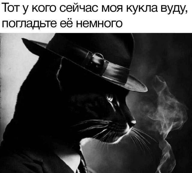Тоту кого сейчас моя кукла вуду, погладьте её немного