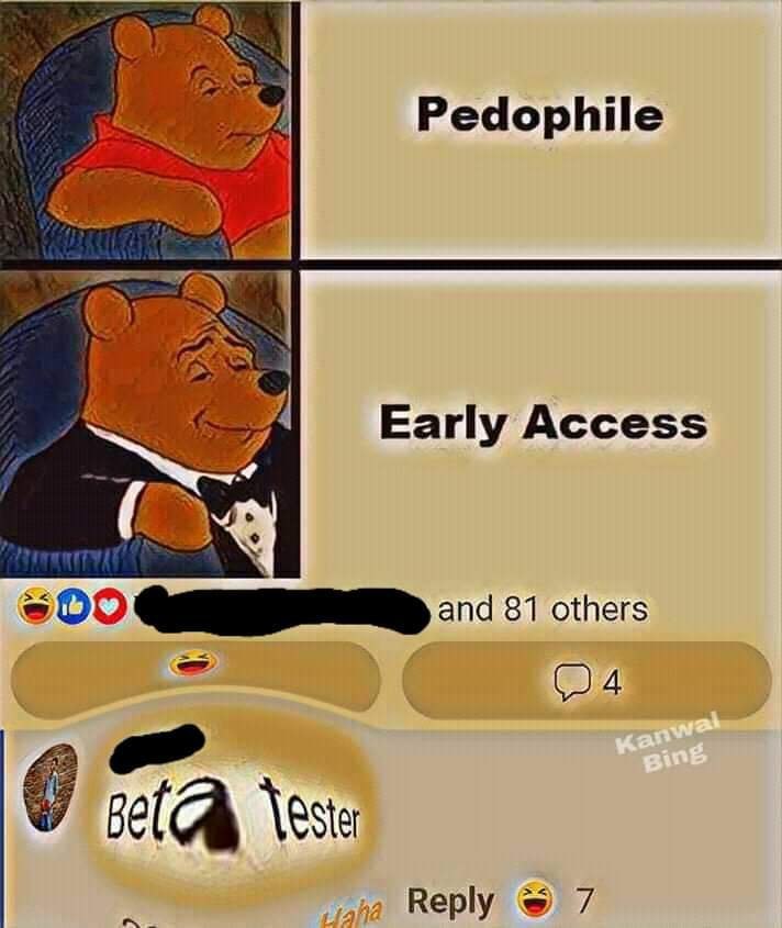 a Pedophile A Early Access and 81 others (24 Belay \cste Reply 7
