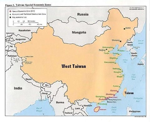 Figure 3. Taiwan: Special Economic Zones Boundary representation is nacessanly Economic Zone (SEZ) Economic and Technical Development Zone Russia Key economic hub 600 200 409 200 450 600 Mies Harbin K