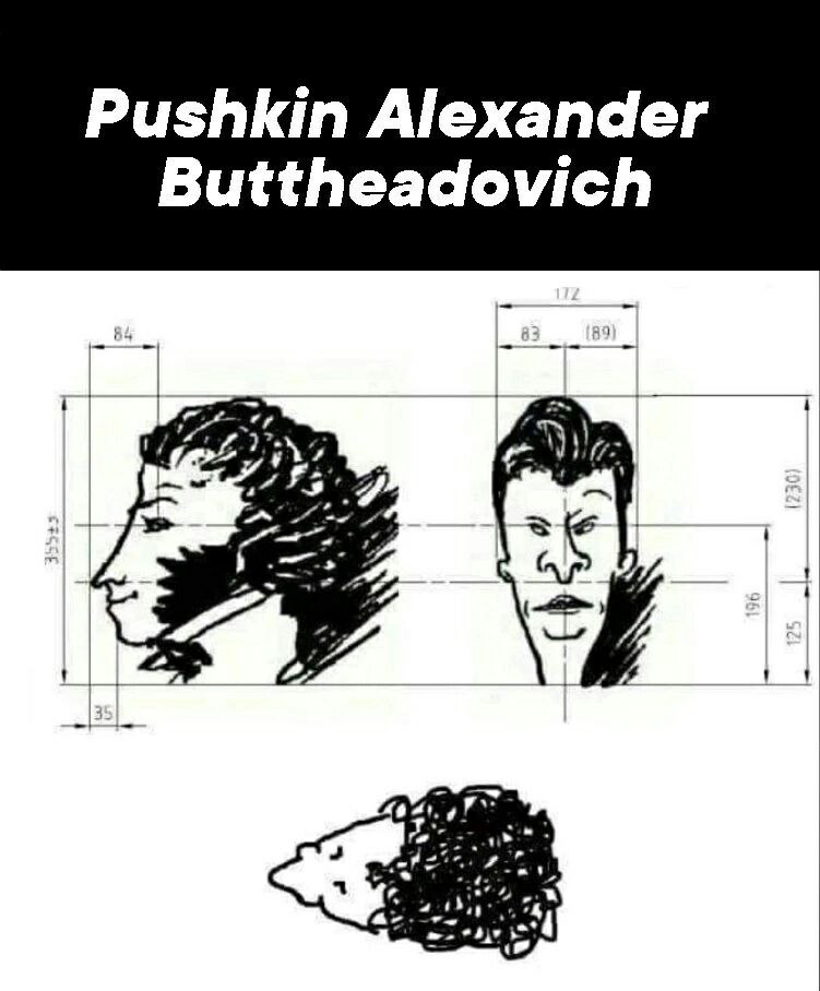Pushkin Alexander Buttheadovich as 1