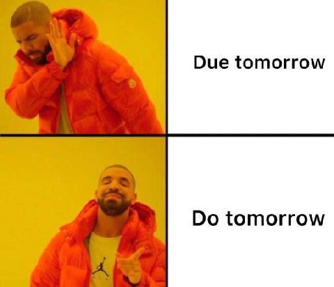 Due tomorrow tomorrow