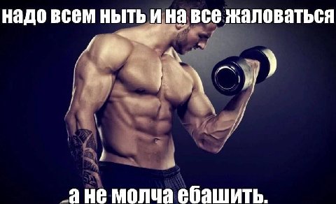 надо всем ныть И На все жаловаться ане молча ебашить.