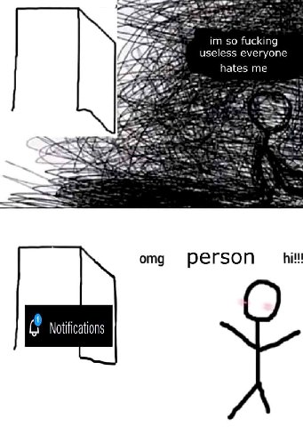 4 so fucking useless everyone hates me omg person hil! 1 Notifications