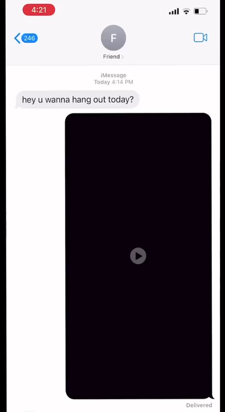 hey u wanna hang out today?