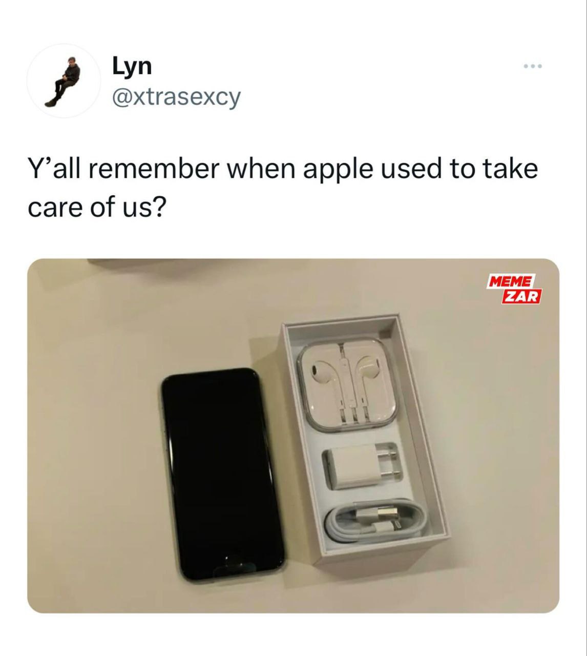 Lyn @xtrasexcy Y’all remember when apple used to take care of