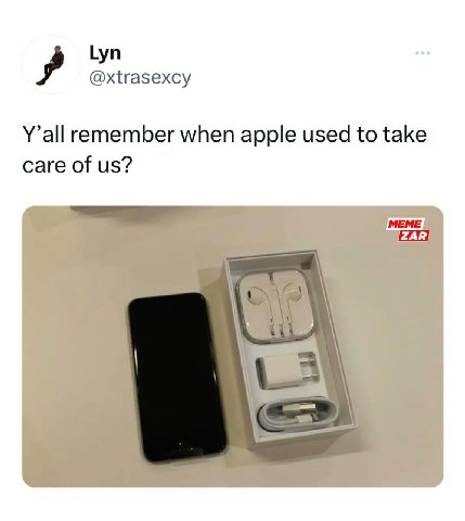 Lyn @xtrasexcy Y’all remember when apple used to take care of
