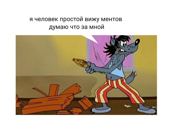 я человек простой вижу ментов думаю что за мной