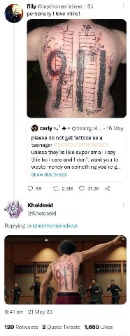 filly @mythomaniabeat personally love mine! 5 у carly @dearrgrvi... 16 May please not get tattoos asa teenager unless they’re like super small say this be care and don’t want you to waste money on som