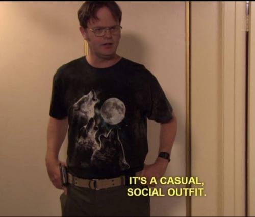 IT'S A CASUAL, SOCIAL OUTFIT.