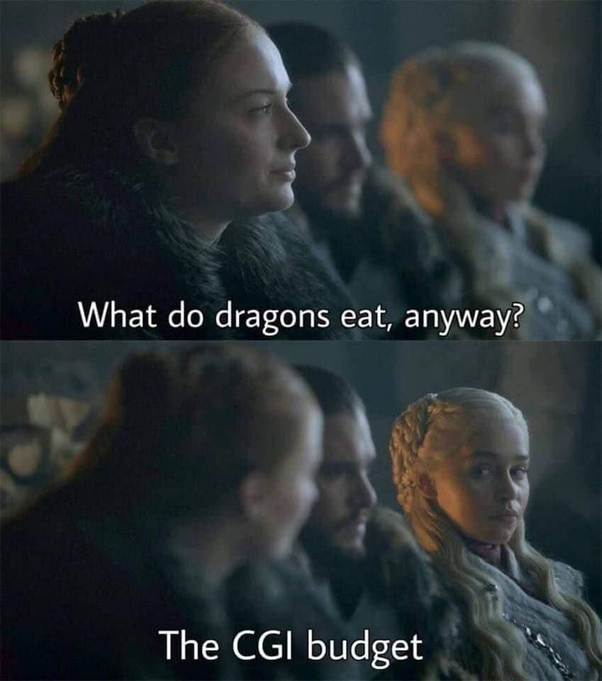 What dragons eat, anyway? The CGI budget