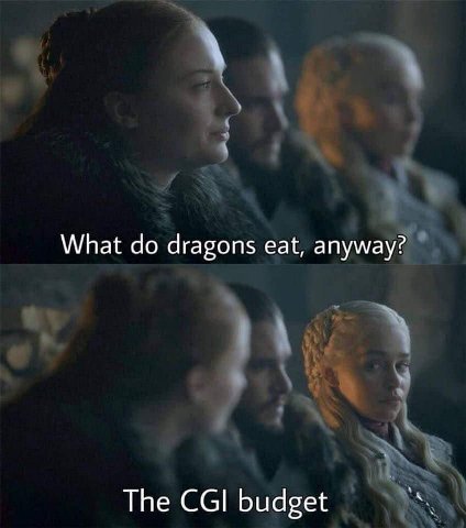 What dragons eat, anyway? The CGI budget