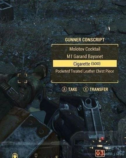 GUNNER CONSCRIPT Molotov Cocktail Garand Bayonet Pocketed Treated Leather Chest Piece TAKE TRANSFER