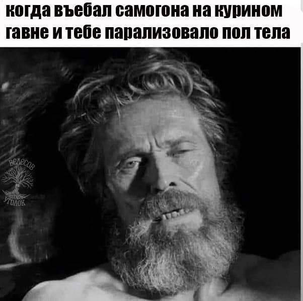 когда въебал самогона на курином гавне итебе парализовало пол тела