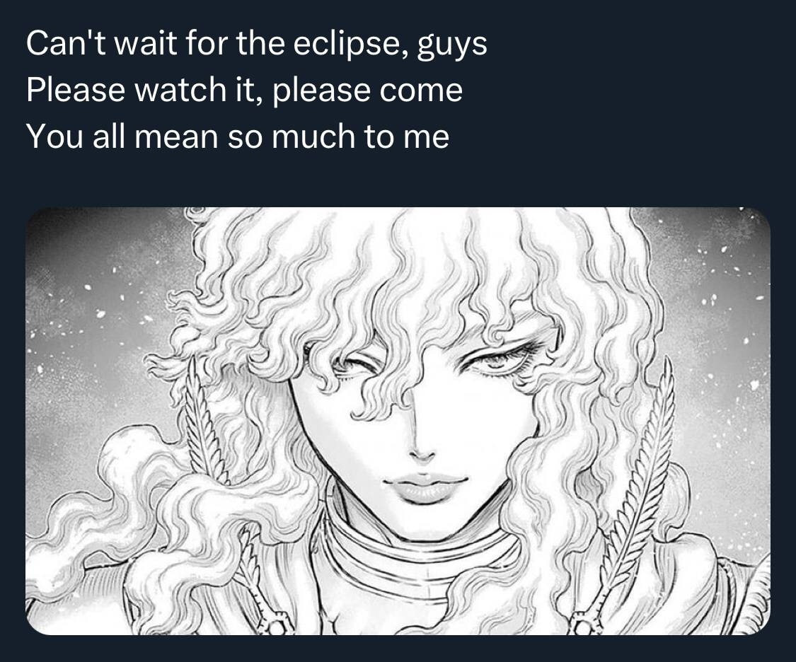 Can't wait for the eclipse, guys Please watch it, please come You all mean so much to me if WAY loa At (Orn И у