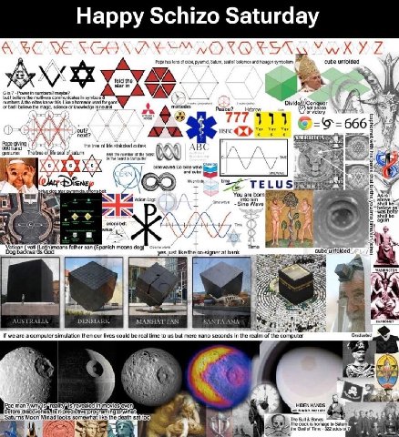 Happy Schizo Saturday Pope has tons cube, Solomon and hexagon believe the communicates in 7 Power in numbers? maybe? numbers the know this Like a hammer used for or believe the magic, science or knowl