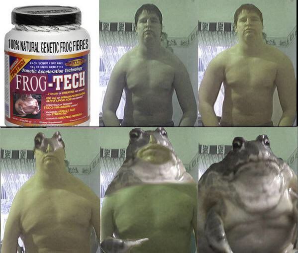 The man named Bob once sold it to me
No regrets, I love being a frog