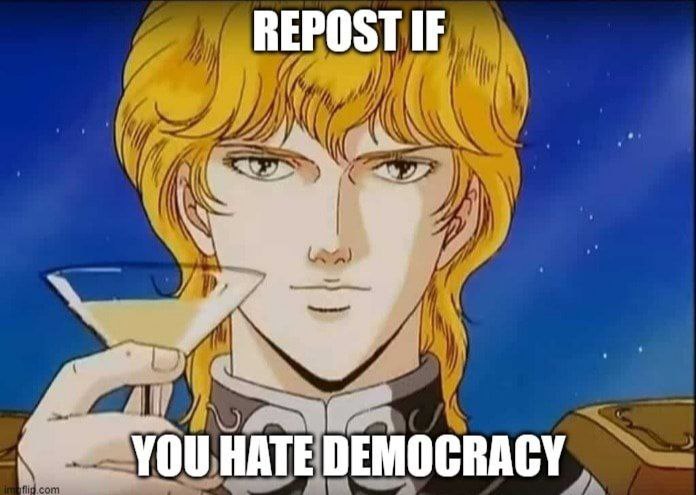 REPOST IF и i VOU HATE DEM OCRACY