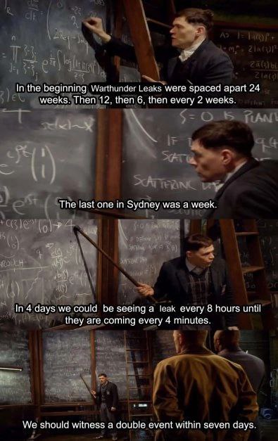 in the beginning Leaks were spaced apart 24 weeks. Then 12, then 6. then every 2 weeks. The tast one in Sydney was a week. In 4 days we could be seeing a leak every 8 hours until they are coming every