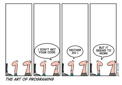 BUT IT DON'T GET SEEMS TO YOUR CODE WORK THE ART OF PROGRAMING