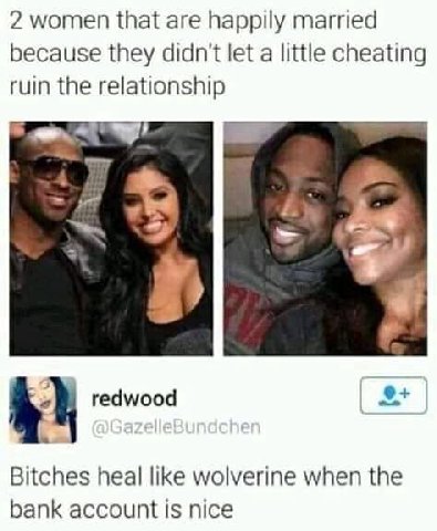 2 women that are happily married because they didn't let a little cheating ruin the relationship у redwood Bitches heal like wolverine when the bank account is nice
