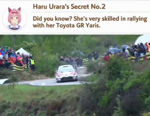 « Наги Urara's Secret No.2 |. Did you know? She's very skilled т rallying ea with her Toyota GR Yaris.