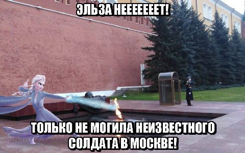 ЭЛЬЗА HEEEEEEET! a Только НЕ МОГИЛА НЕИЗВЕСТНОГО СОЛДАТА В МОСКВЕ!