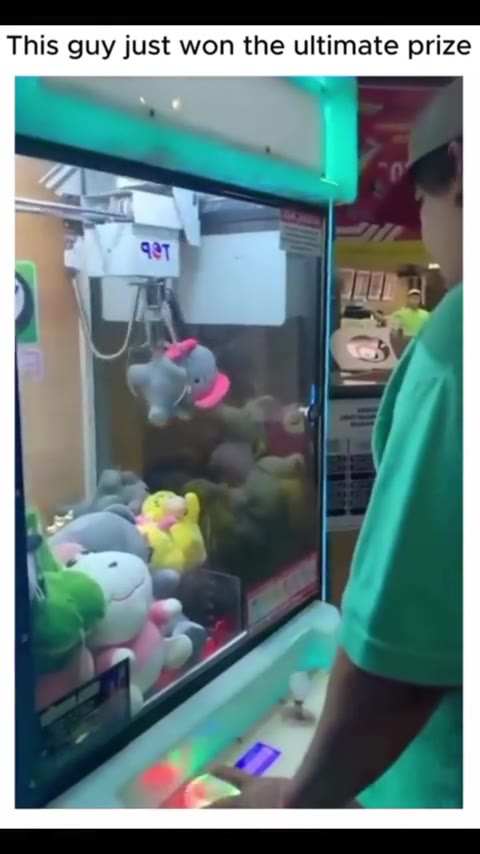This guy just won the ultimate prize
