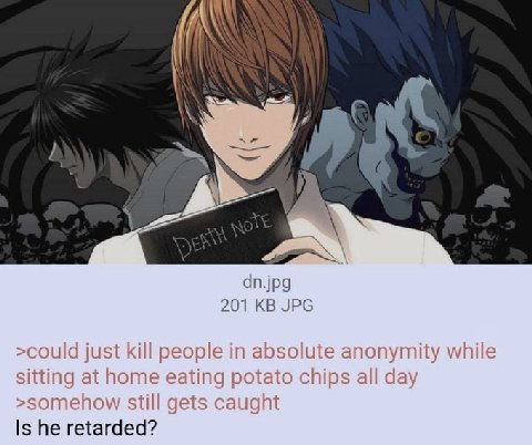 А dn.jpg 201 JPG >could just kill people in absolute anonymity while sitting at home eating potato chips all day >somehow still gets caught Is he retarded?