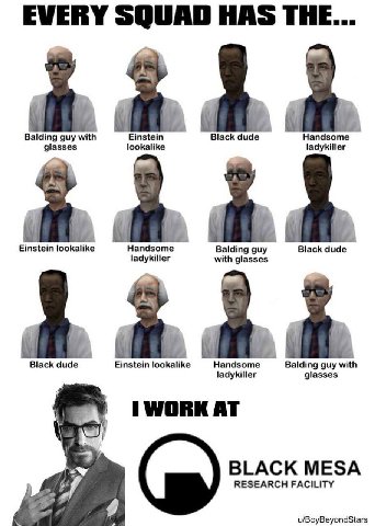 EVERY SQUAD HAS THE... Balding guy with Einstein Black dude Handsome glasses lookalike ladykiller Einstein lookalike Handsome Balding guy Black dude ladykiller with glasses aad Black dude Einstein loo