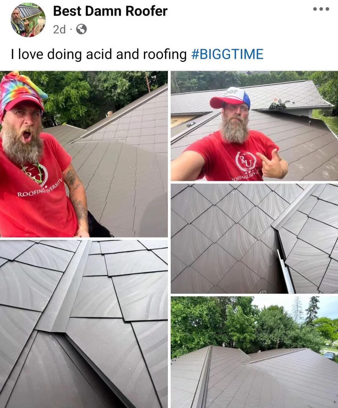 Best Damn Roofer love doing acid and roofing #BIGGTIME a 7