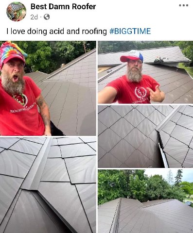 Best Damn Roofer love doing acid and roofing #BIGGTIME a 7