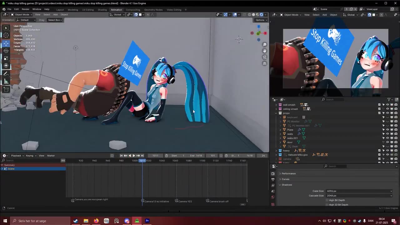 =| lididn’t even УМА alley? online... | 8 *miku stop bling games [D\projectswideor\miku stop о games\miku stop kiling games blend] - Blender 4.1 Goo Engine - ох > Enemy УХ gyosa camera you we коре паи