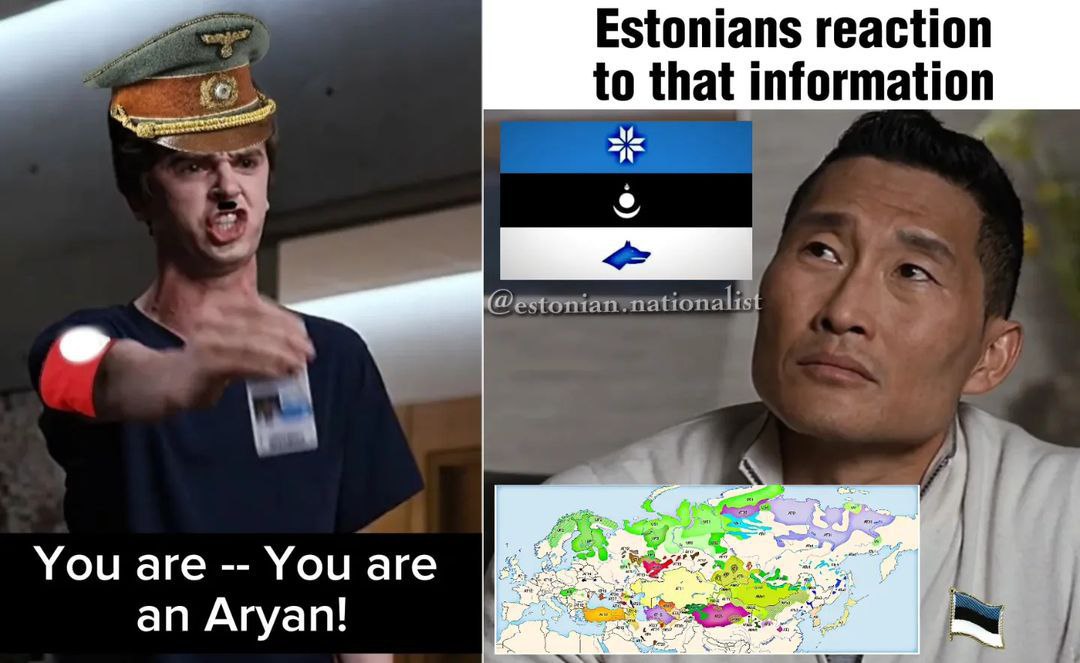 a a Estonians reaction a to that information О You are You are Агуап!