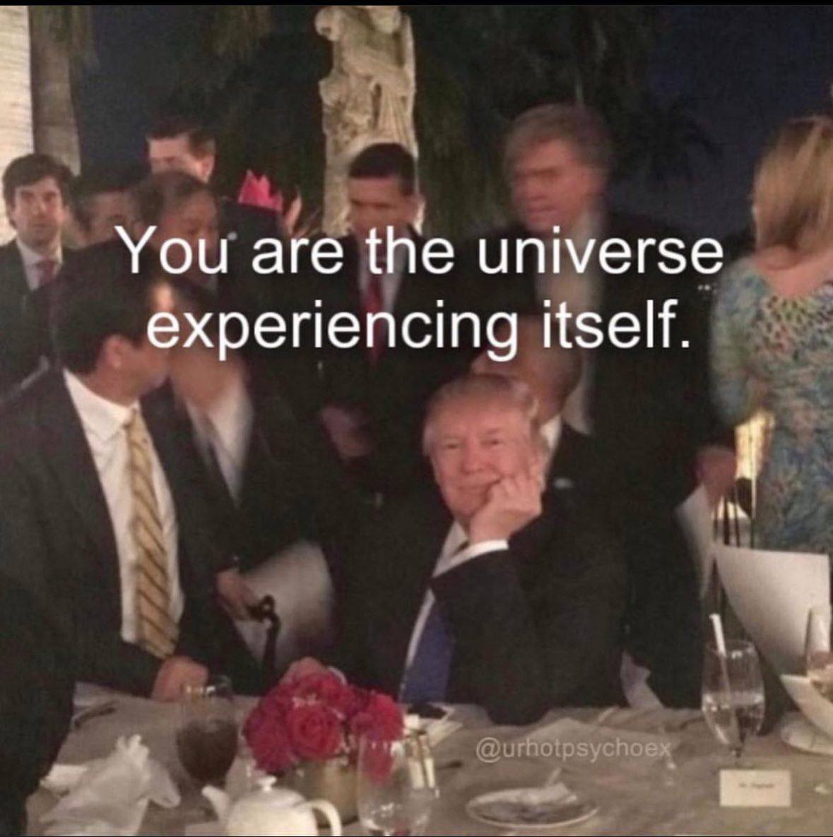 You are the universe experiencing itself. у
