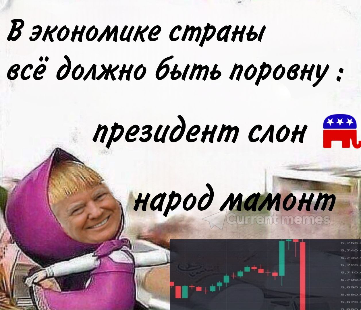 В экономике страны всё должно быть поровну президент слон 7 арод iN