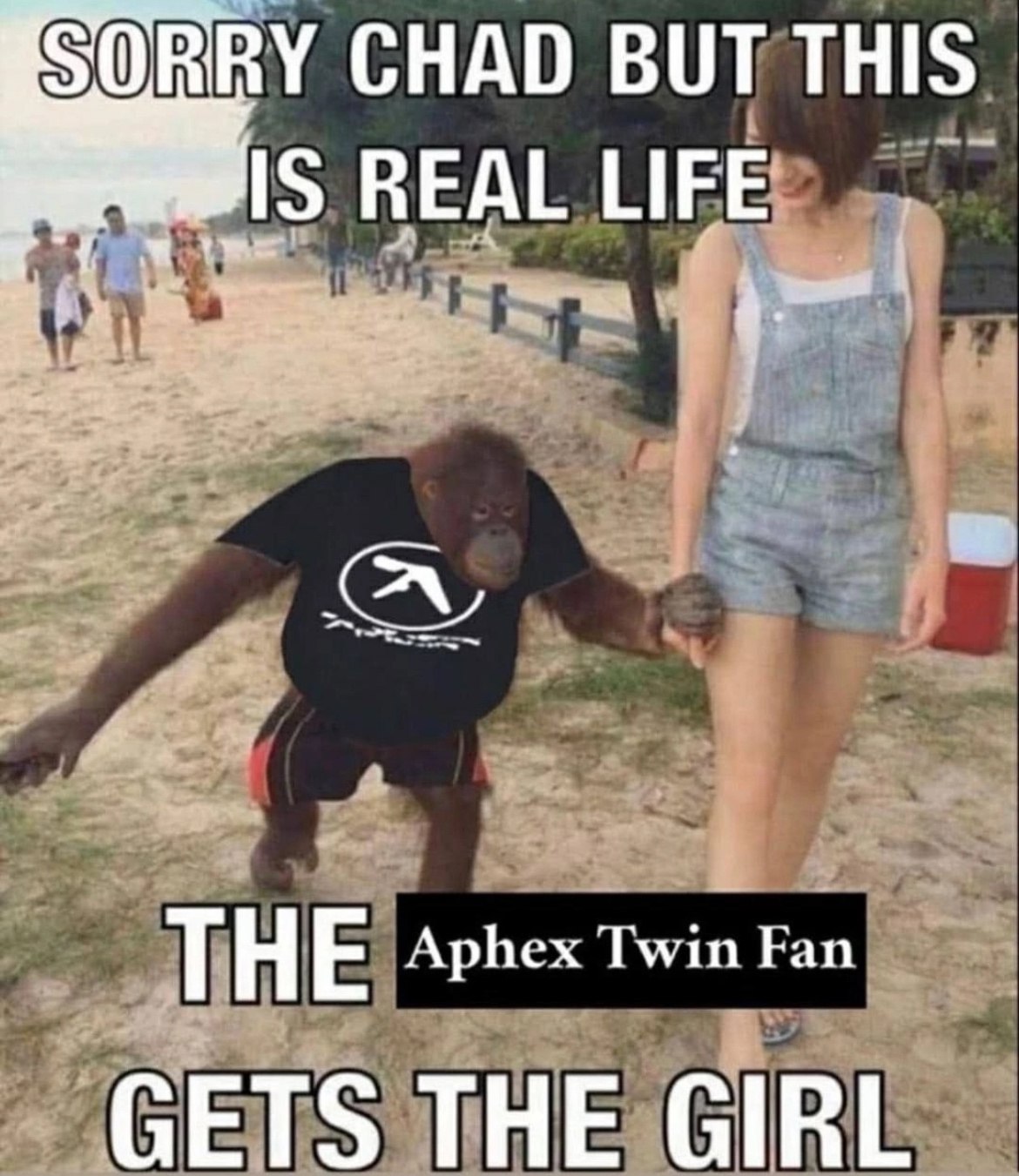 SORRY CHAD BUT THIS REAL ЦЕЕ Aphex Twin Fan GETS THE GIRL