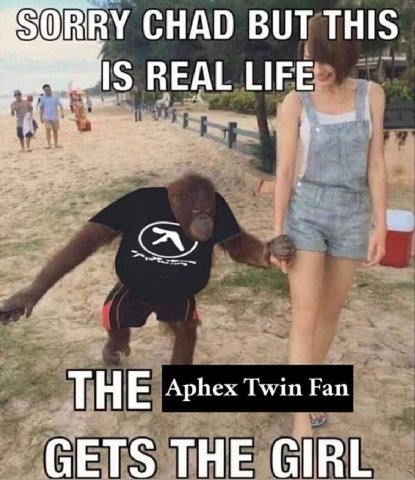 SORRY CHAD BUT THIS REAL ЦЕЕ Aphex Twin Fan GETS THE GIRL