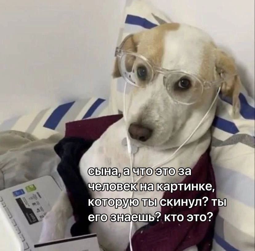 сына, a что’Это за человек на картинке, которую ты скинул? ты его знаешь? кто это?