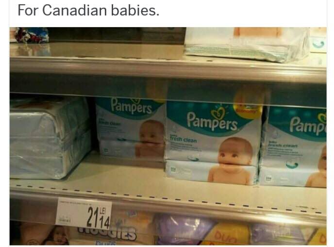 For Canadian babies.