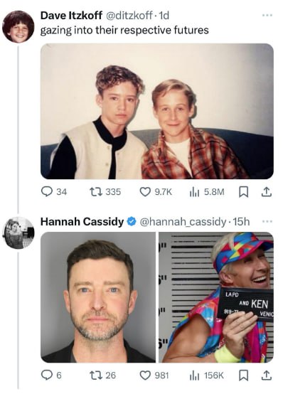 Dave Itzkoff @ditzkoff-1d gazing into their respective futures 34 13335 Hannah Cassidy @hannah cassidy a 6 26 981 156к